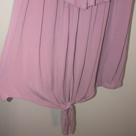 Women's Pink Ruffled Top - Picture 2 of 4